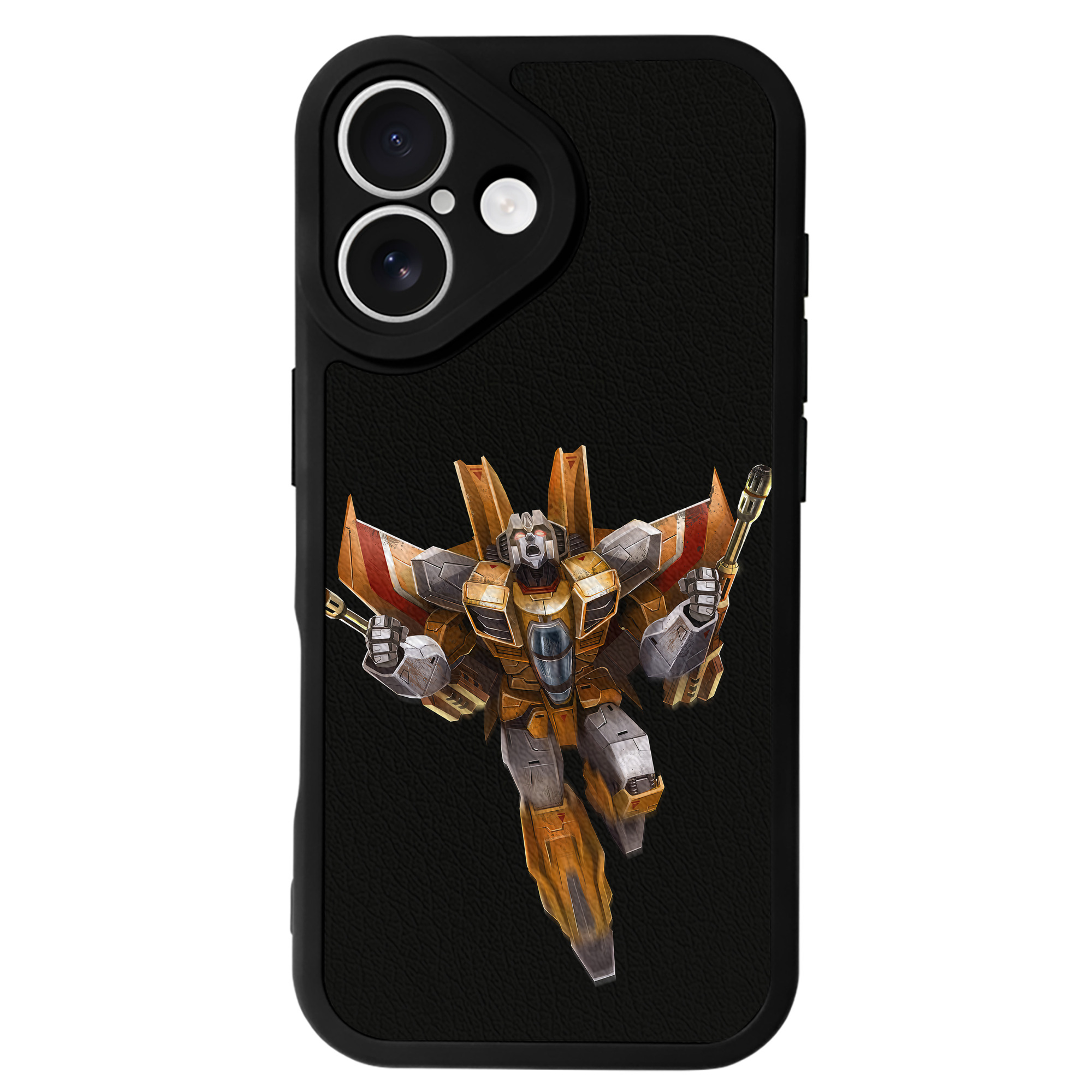 （画像用） Transformers トランスフォーマー 【iPhone 16シリーズ対応】シリコンスマホケース（レザー調） 材質：シリコン
